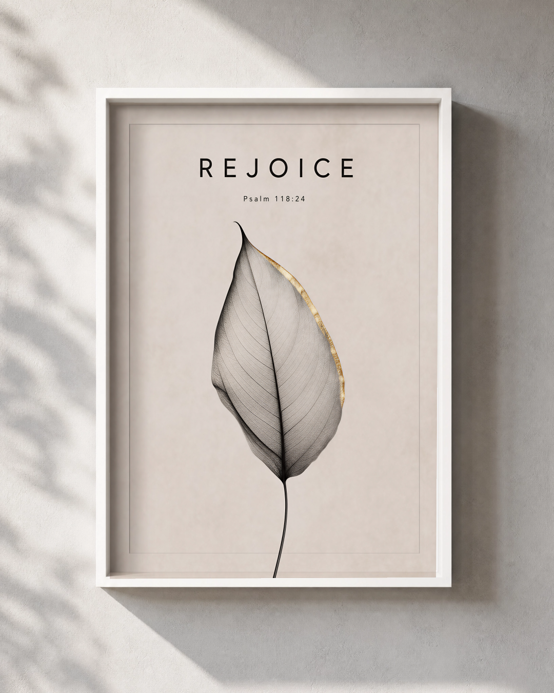 REJOICE Framed Print