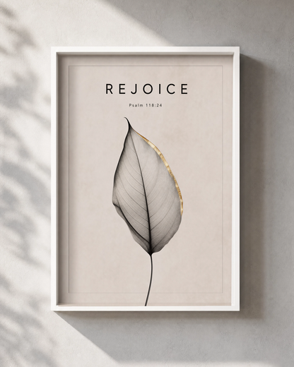 REJOICE Framed Print