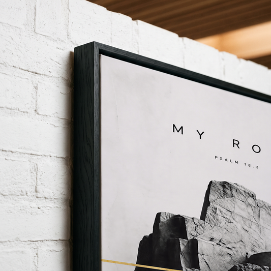 MY ROCK Framed Print