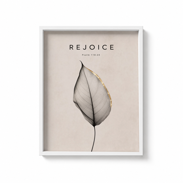 REJOICE Framed Print