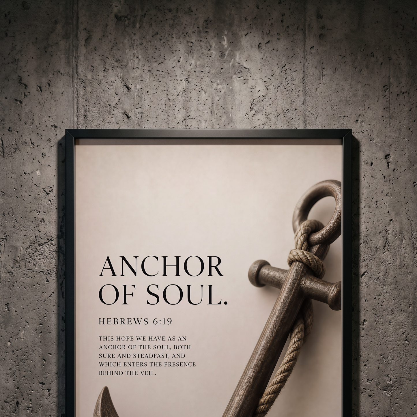 ANCHOR OF SOUL Framed Print