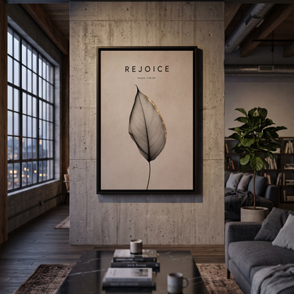 REJOICE Framed Print