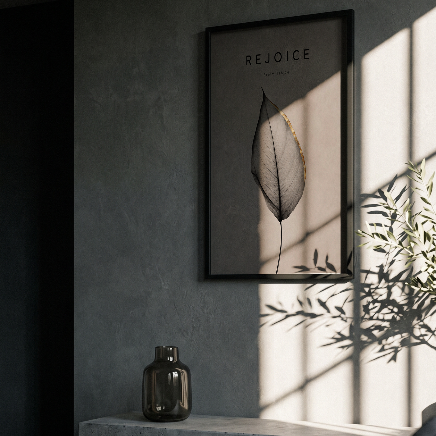 REJOICE Framed Print