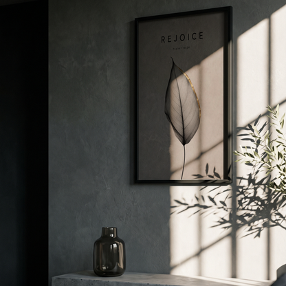 REJOICE Framed Print