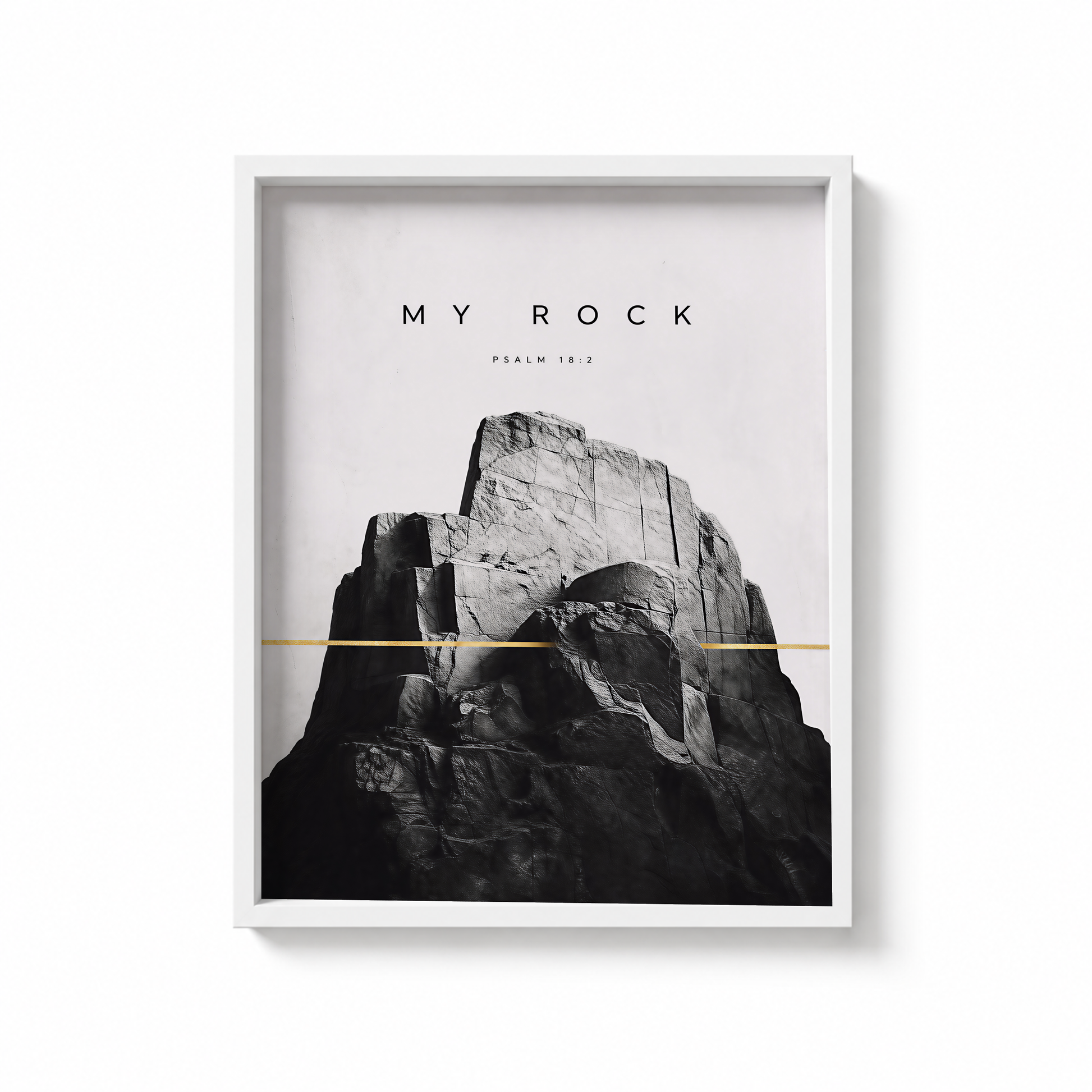 My Rock printable Christian wall art digital download mockup