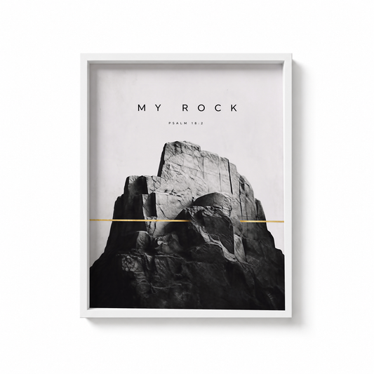MY ROCK Framed Print