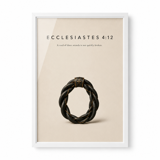 Threefold printable Christian wall art digital download mockup