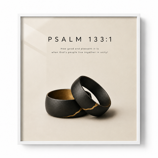 Unity printable Christian wall art digital download mockup