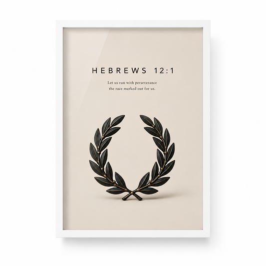 Endure printable Christian wall art digital download mockup